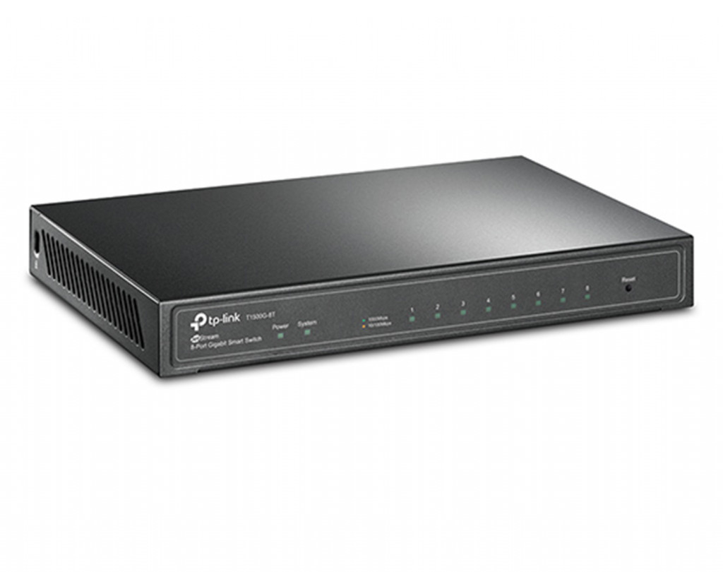سوئیچ شبکه 8 پورت PoE تی پی لینک مدل T1500G-8T